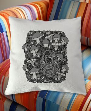 Plný košík, černý tisk