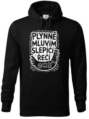 Plynně mluvím slepičí řečí, bílý tisk