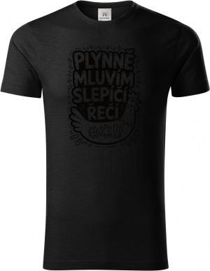 Plynně mluvím slepičí řečí, černý tisk
