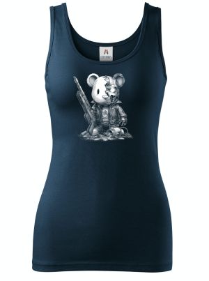 Plyšový terminátor, bílý tisk