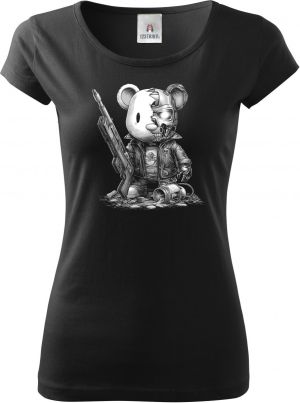 Plyšový terminátor, bílý tisk