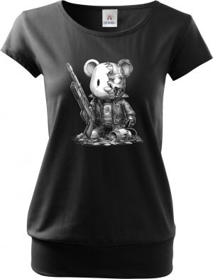 Plyšový terminátor, bílý tisk