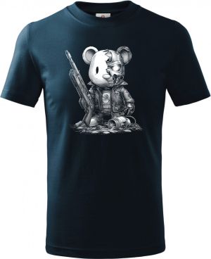 Plyšový terminátor, bílý tisk