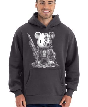 Plyšový terminátor, bílý tisk