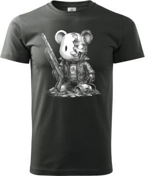 Plyšový terminátor, bílý tisk