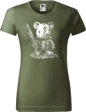 Plyšový terminátor, bílý tisk