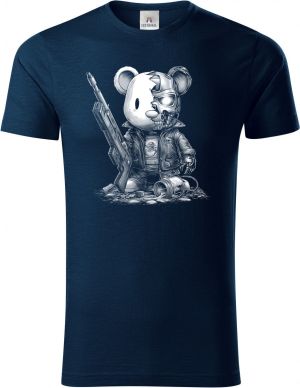 Plyšový terminátor, bílý tisk