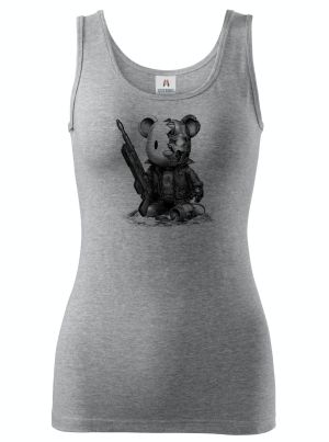 Plyšový terminátor, černý tisk