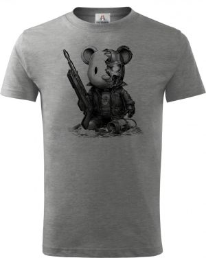 Plyšový terminátor, černý tisk