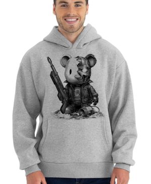 Plyšový terminátor, černý tisk