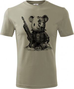 Plyšový terminátor, černý tisk