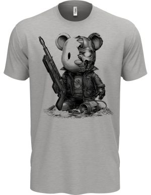 Plyšový terminátor, černý tisk