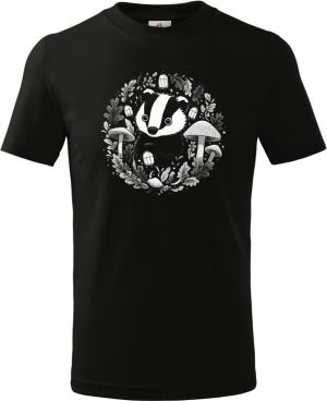 Podzimní jezevec, bílý potisk