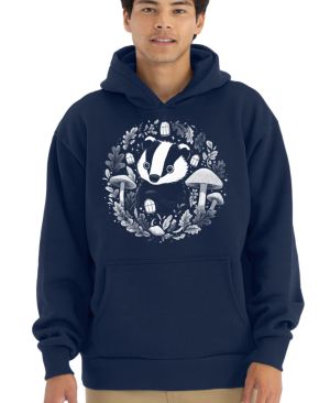 Podzimní jezevec, bílý potisk