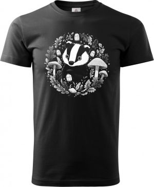 Podzimní jezevec, bílý potisk