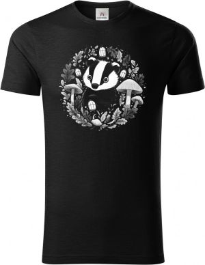 Podzimní jezevec, bílý potisk