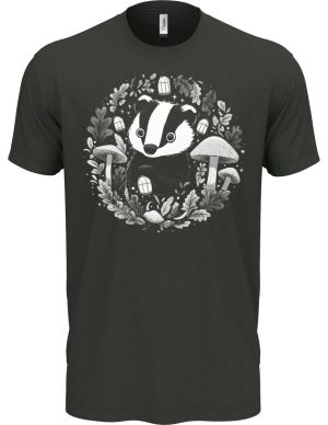 Podzimní jezevec, bílý potisk