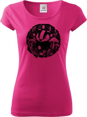 Podzimní jezevec, černý potisk