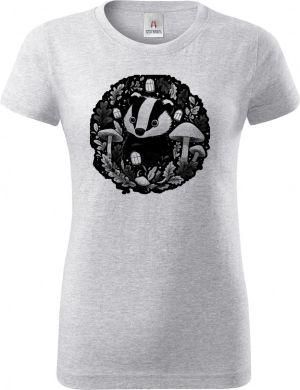 Podzimní jezevec, černý potisk