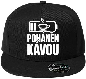 Poháněn kávou, bílý potisk