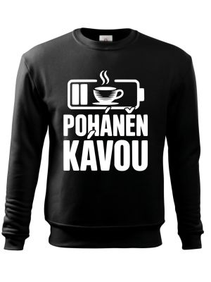 Poháněn kávou, bílý potisk