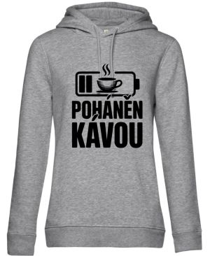 Poháněn kávou, černý potisk