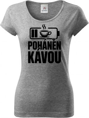 Poháněn kávou, černý potisk