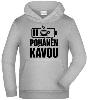 Poháněn kávou, černý potisk