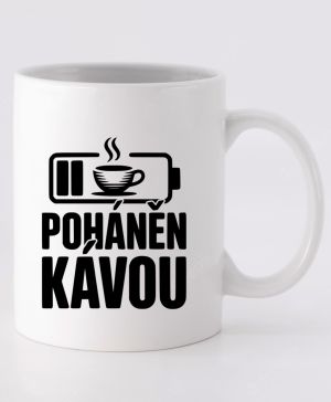 Poháněn kávou, černý potisk