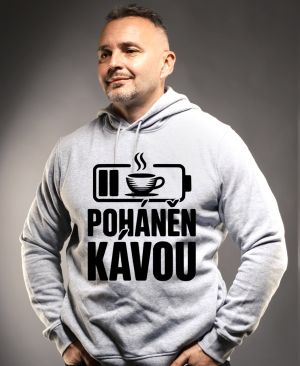 Poháněn kávou, černý potisk