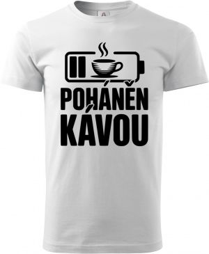 Poháněn kávou, černý potisk