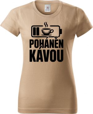 Poháněn kávou, černý potisk