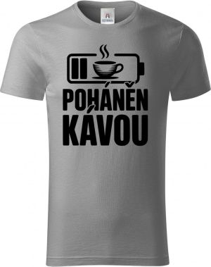 Poháněn kávou, černý potisk