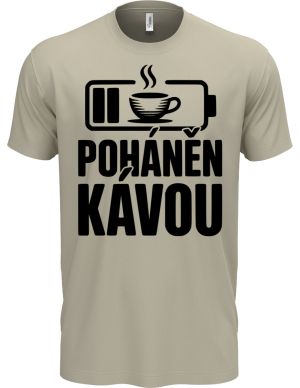 Poháněn kávou, černý potisk