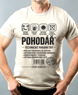 Pohodář, černý potisk