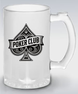 Poker Club, bílý potisk