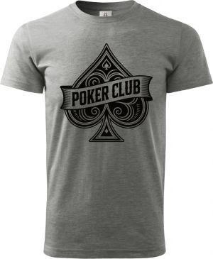 Poker Club, černý potisk