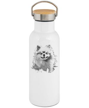 Pomeranian, černý tisk