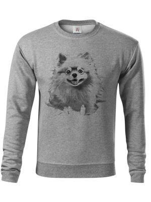 Pomeranian, černý tisk