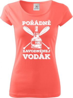 Pořádně zavodněný vodák. Bílý tisk