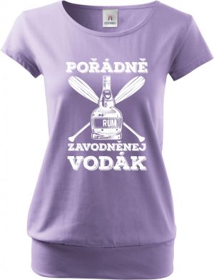 Pořádně zavodněný vodák. Bílý tisk