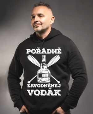 Pořádně zavodněný vodák. Bílý tisk