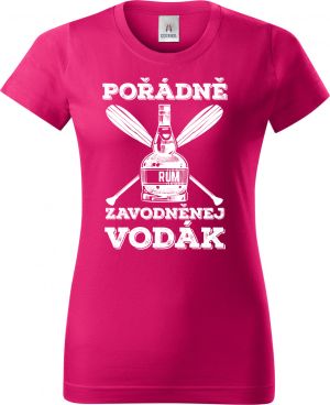 Pořádně zavodněný vodák. Bílý tisk