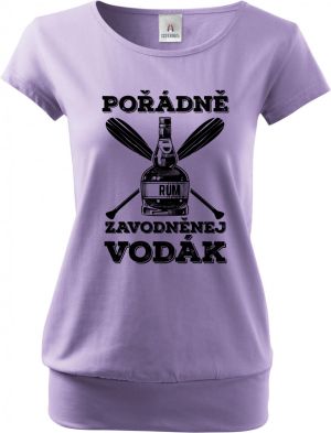 Pořádně zavodněný vodák. Černý tisk