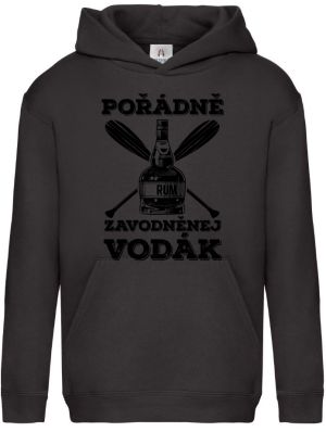 Pořádně zavodněný vodák. Černý tisk