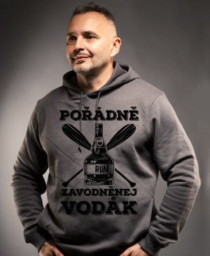 Pořádně zavodněný vodák. Černý tisk
