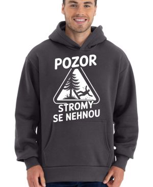 Pozor, stromy se nehnou, bílý potisk