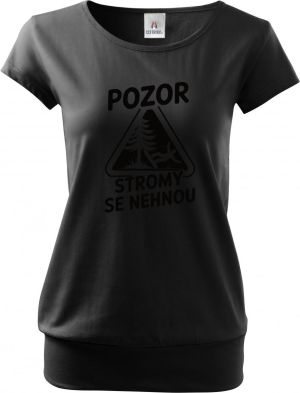 Pozor, stromy se nehnou, černý potisk