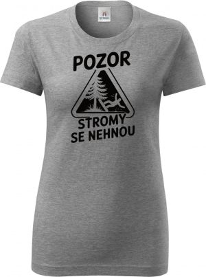 Pozor, stromy se nehnou, černý potisk