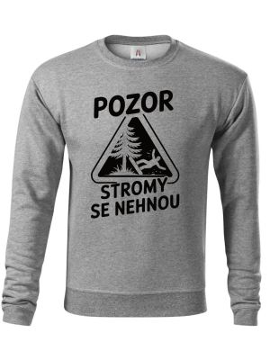 Pozor, stromy se nehnou, černý potisk